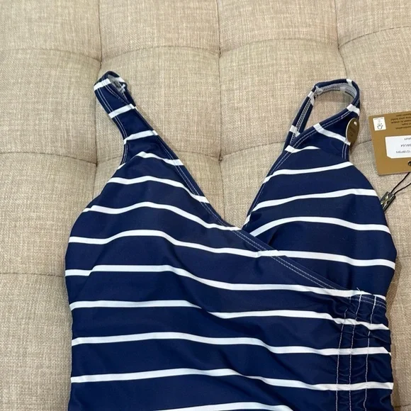 Nip Tuck Swim Torino Stripe Amanda One Piece Swimsuit, Size 4, NWT - Picture 4 of 8